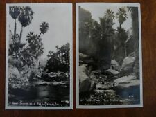 2  PALM SPRINGS, CA * PALM CANYON *  VINTAGE WILLARD RPPC picture