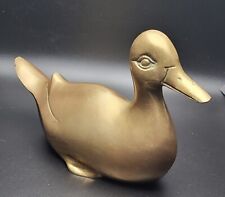 Vintage Brass Duck Decorative Accent 7