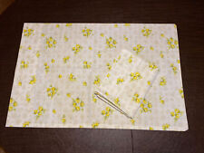 2  Vintage White Yellow Floral Flowers Standard Pillow Cases -O8 picture