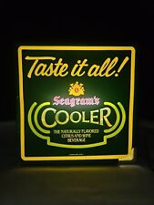 Vintage 1985 Seagram’s Cooler “Taste it all” Faux Neon Lighted Sign picture