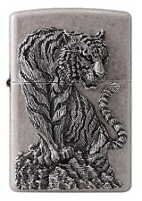Zippo Lighter Tiger Hunter Na Windproof Genuine  6Flints New In Box picture