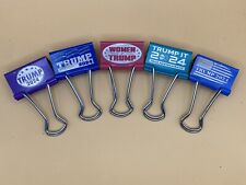 Trump 2024 Binder Clip 8 pack 5 Colors to Choose from picture