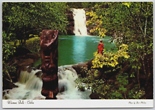 Waimea Falls Oahu Hawaii Postcard tiki picture