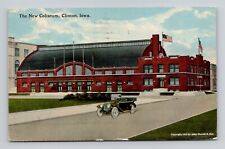 Postcard The New Coliseum in Clinton Iowa, Antique N16 picture
