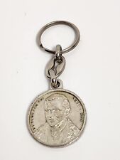 Pope Benedetto XVI Pont Max/Pope Joannes Paulus ll Silver Tone Medal Keychain picture