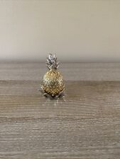 Lenox Williamsburg Pineapple Hospitality Ornament Gold Silver Trinket Box picture