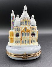 Limoges Eximious French Basilica Church France Porcelain Trinket Box Peint Main picture
