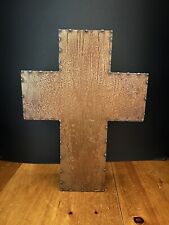 Very Cool Signed Handmade 3D Metal Art Cross picture