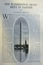 1914 Repairing the Washington Monument illustrated picture