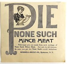 None-Such Mince Meat Pies 1894 Advertisement Victorian Syracuse NY 1 ADBN1oo picture