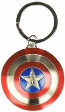 Marvel Captain America Shield Pewter Key Ring picture