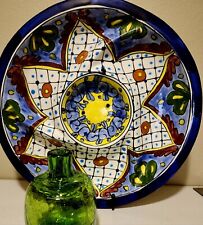 Talavera Mexican Pottery Lead Free 14 Inch Diameter Handpainted Piece picture