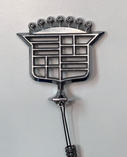 Vintage Cadillac Deville Skeleton Style Hood Ornament Emblem with Broken Spring picture