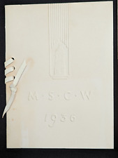 RARE 1936 COLUMBUS MISSISSIPPI STATE COLLEGE for WOMEN COMMENCEMENT INVITATION picture