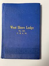 1916 Pennsylvania Masons By-laws Good Hardcover  West Shore Lodge picture