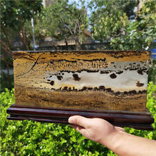 3.7Kg  Chinese Painting Stone with Beautiful Pattern Furnishing article  o385 picture