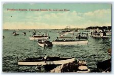 c1910's Frontenac Regatta Thousand Islands St. Lawrence River Boats Postcard picture