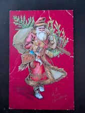Antique Santa Christmas Toys Embossed Vintage Postcard Series 29 Old World picture