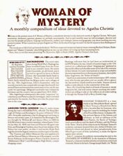 WOMAN OF MYSTERY #1 - 1986 Agatha Christie mystery fanzine newsletter picture