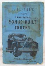 Operator's Manual 1948 Ford Bonus Built Trucks picture
