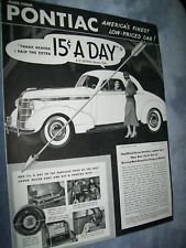 1937 Pontiac Business coupe - Most beautiful thing on wheels -  big, Magazine ad picture