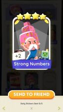monopoly Go 4 Star sticker STRONG NUMBERS picture
