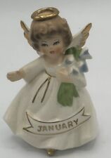Vintage Enesco January Angel Birthday Figurine Japan picture