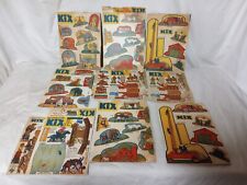 Lot Of 9 Vintage Kix Cereal Box Frontier Cut Outs (187) picture