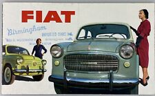 1959 Fiat Sales Brochure, 500 / 600 / 1100 / 1200, Original Fold-Out picture