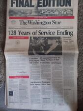 The Washington Star Newspaper Final Edition 1852-1981 picture