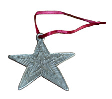 Cynthia Webb Pewter Hanging Ornament Christmas Holiday STARBURST Vintage picture