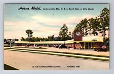 Jacksonville FL-Florida, Horne Motel Advertising, Antique, Vintage Postcard picture