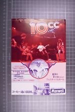 10cc Flyer Official Vintage World Tour Japan Promotion October 1977 picture
