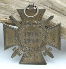 ORIGINAL WW1 1914-1918 GERMANY IRON CROSS SILVER FRAME MILITARY ARMY MEDAL F3Q33 picture