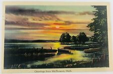 Vintage Mt. Pleasant Michigan MI Linen Postcard Greetings from Mt. Pleasant  picture