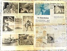 GEMINI 4 1965 ED WHITE WALKS IN SPACE NEWSPAPER * ASTRONAUT JAMES McDIVITT picture