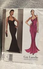 Uncut Discontinued Guy Laroche V1016 Dress Pattern Sized 14-20 picture