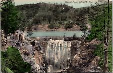 Hand Colored Postcard Hemet Dam in Hemet, Riverside County, California picture