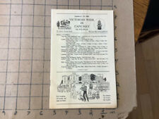 Original Vintage: Oct 6-19, 1989 Victorian Week in CAPE MAY; 24pgs, map back picture