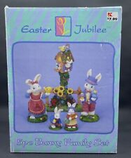 Easter Jubilee 5Pc Bunny Family Set Vintage Kmart picture
