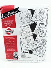 NEW Aunt Martha's Hot Iron Transfers Puppy Fun 3748 Good for Several Stampings picture