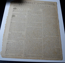 1788 Philadelphia PA Newspaper w/ Thomas Jefferson History of Virginia Book Ad picture