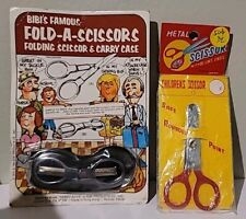 (2 )Vintage Scissors , Portable And Childrens. picture