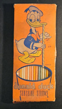 1950's Donald Duck Drinking Straws Walt Disney Sunshine Straws picture