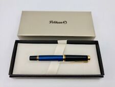 Pelikan Premium M400 Fountain Pen F Plume Noir/Bleu Stationery picture