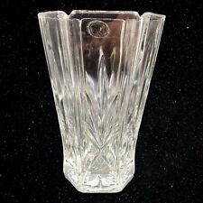 Vintage Gorham Avon Lead Cut Crystal Vase Pineapple Leaves 6”T 4.25”W picture