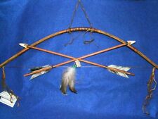 Lil Scout Child Sized Bow & 2 Arrows w/ Turtle Totem Native American made  02 picture