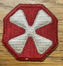 ORIGINAL WWII & 1950’s - US 8th  ARMY PATCH - WORN picture