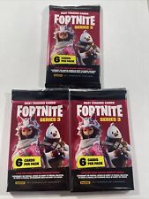 3x Panini Fortnite Series 3 Trading Card Pack LOT 6 Cards Per Brand New Sealed picture