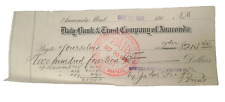 Daly Bank & Trust Anaconda MT Company check 1906 billhead Butte antique warrants picture
